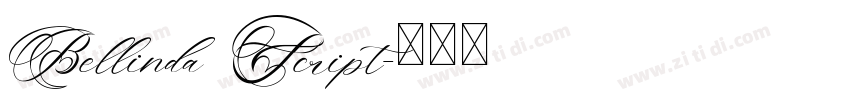 Bellinda Script字体转换